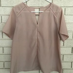 Pink detailed blouse